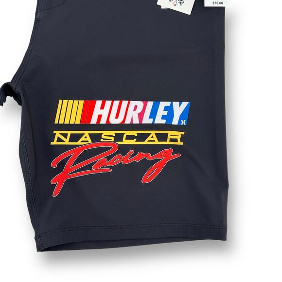 Hurley Nascar Phantom Eco Car Racing Boardshorts Swim Shorts Size 31 20" Outseam - Picture 3 of 9